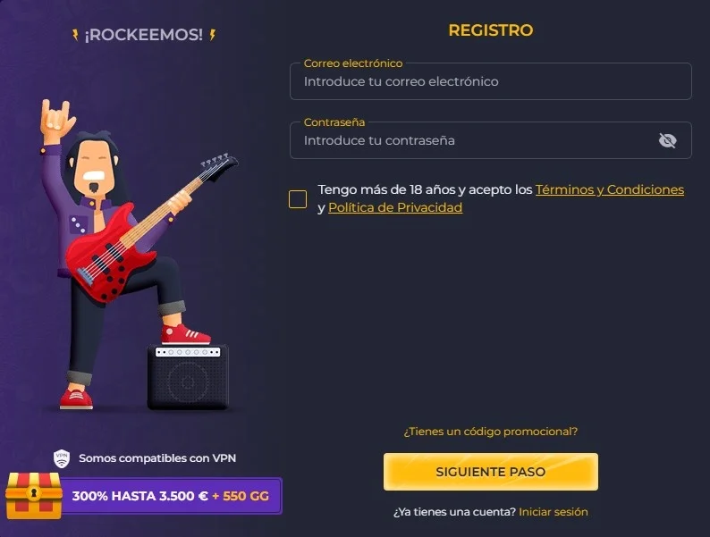Rolling Slots Csino Registro